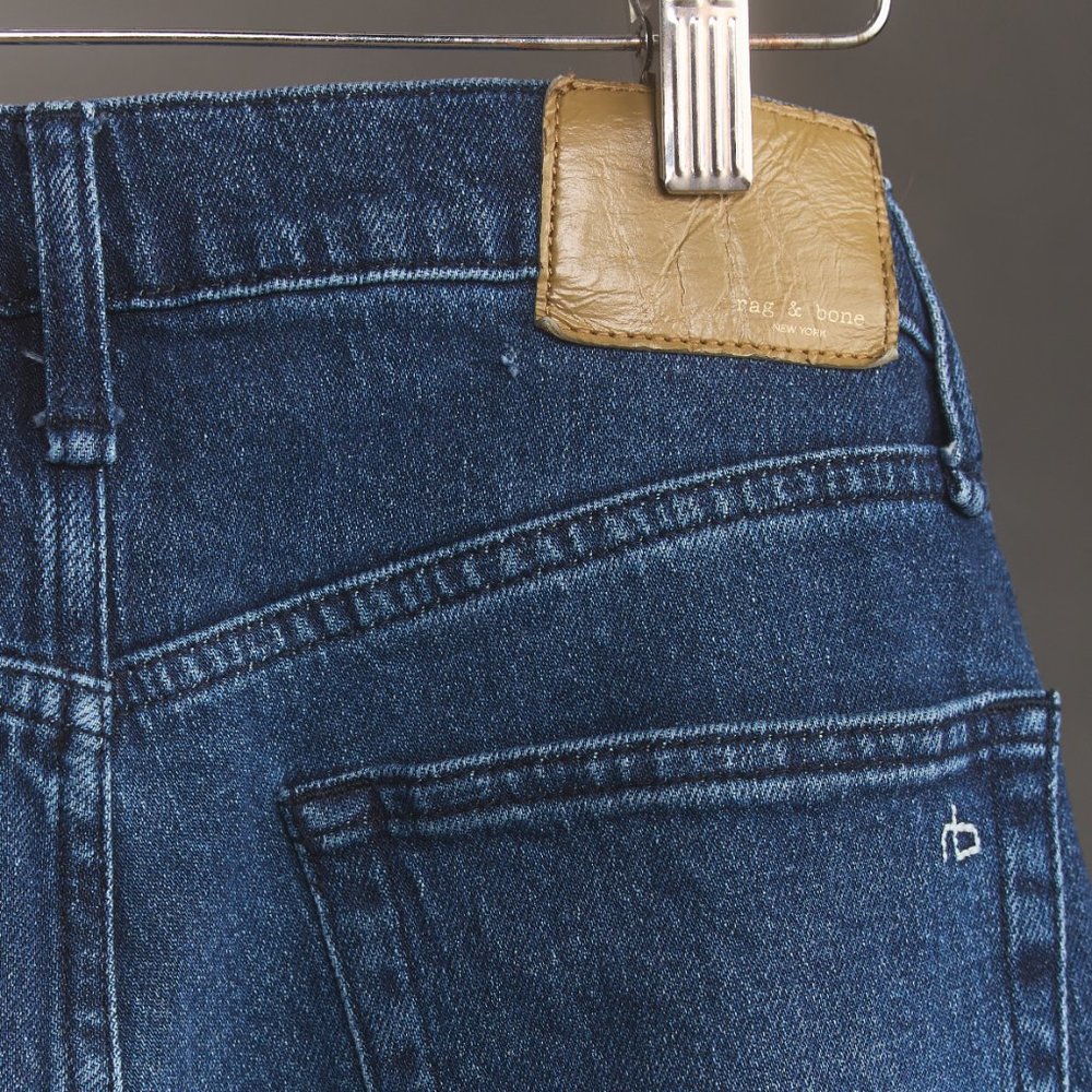 rag & bone Dark Blue Wide Leg Jeans - Picture 6 of 9